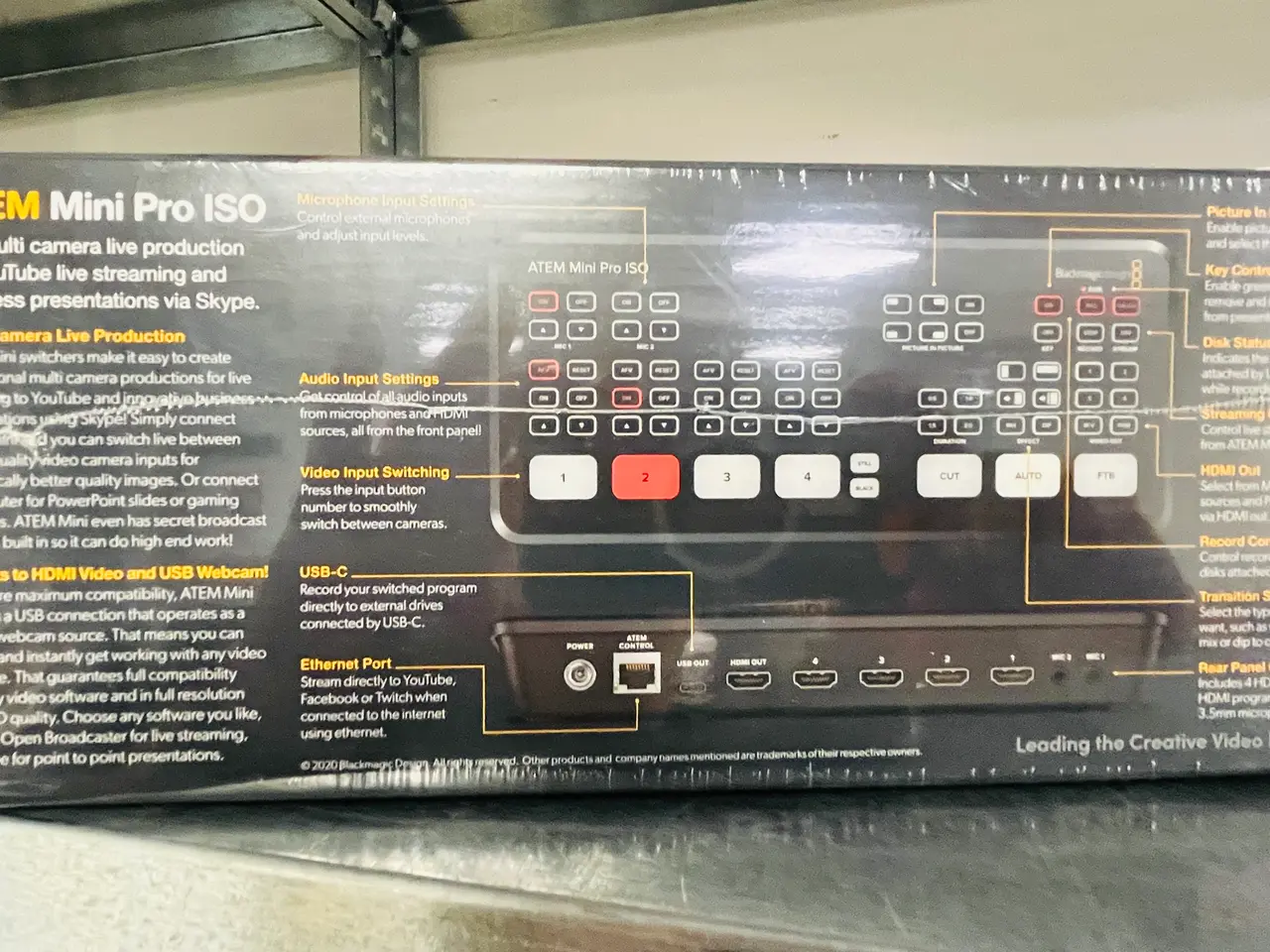 Billede 2 - Videomixer BLACKMAGIC ATEM Mini Pro ISO
