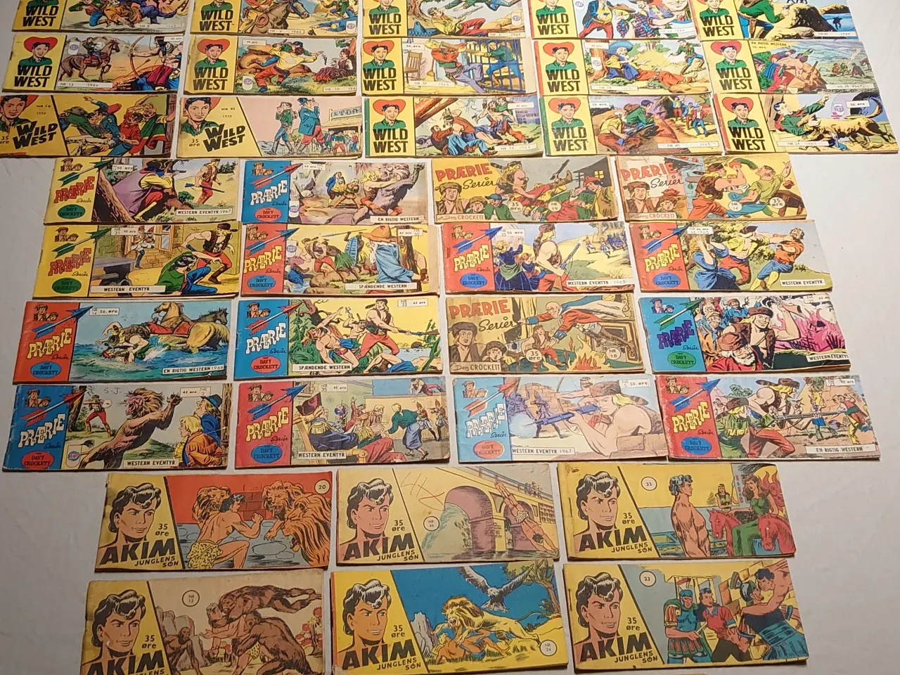 Billede 1 - 49stk Akim, Prærie serier og Wild West hæfter.