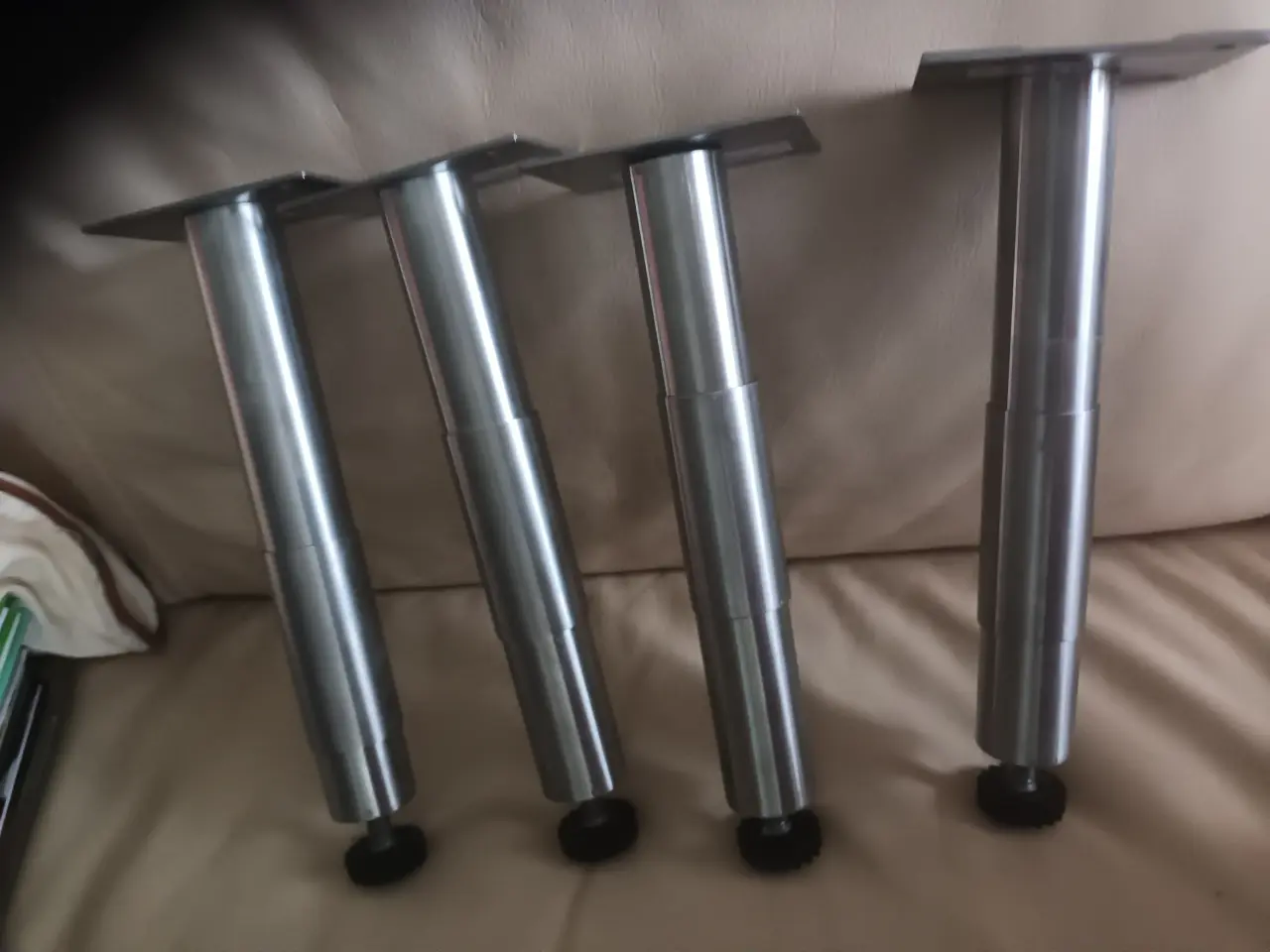 Billede 1 - T FLOTTE STÅL MØBELBEN 16 CM