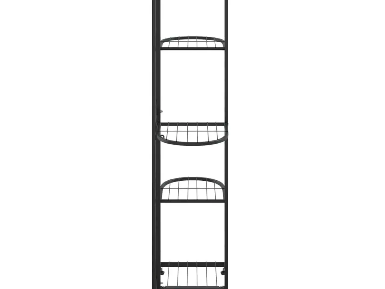 Billede 4 - Blomsterstativ i 5 niveauer - metal, sort 43×22×98 cm
