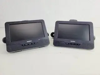 ⭐️- 2 stk LCD Skærme m. Mini dvd afspiller