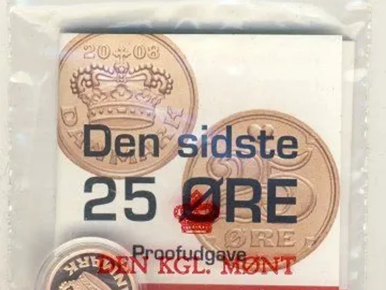 Billede 3 - 25 øre proof 2008