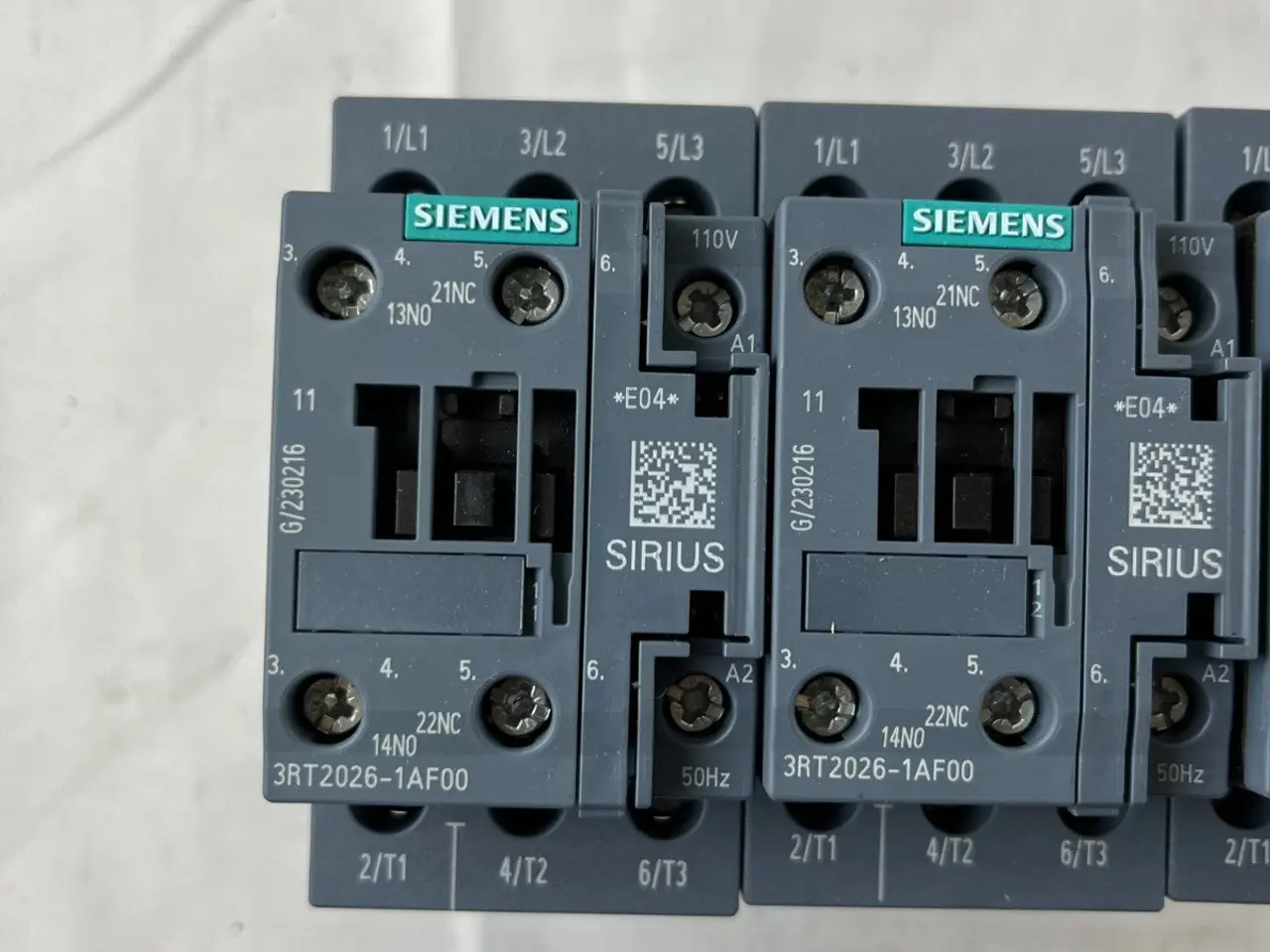 Billede 3 - Siemens 3RT2026-1AF00 kontaktor 110V Coil 3P parti