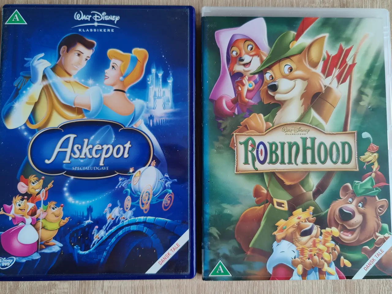 Billede 1 - Disney DVD Askepot og Robin Hood tegnefilm