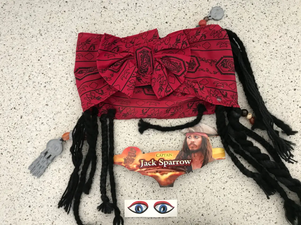 Billede 2 - Pirater/ Pirates: JACK SPARROW's hovedbeklædning