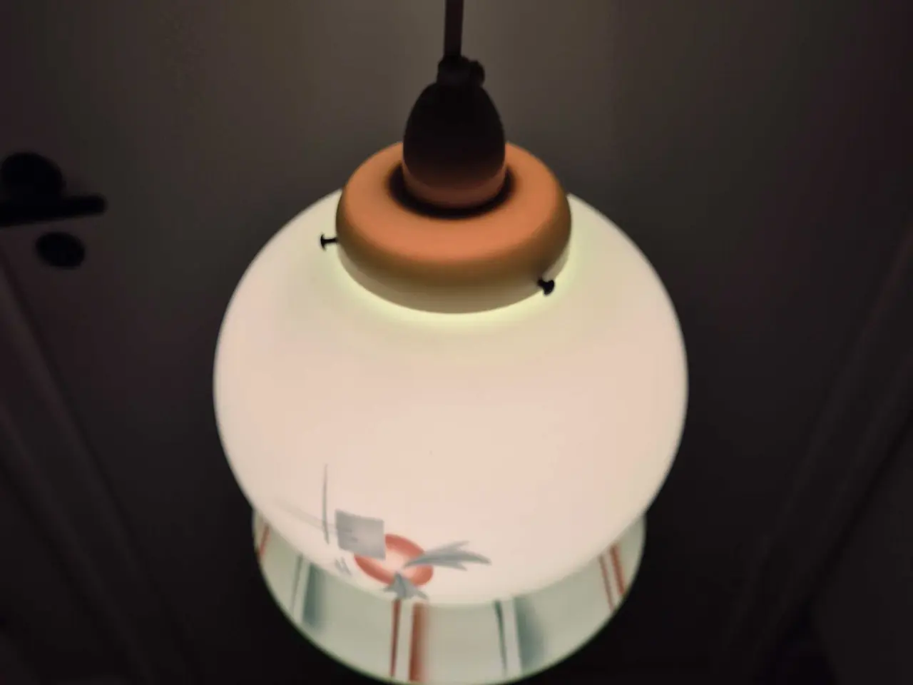 Billede 14 - Den smukkeste retrolampe i grønt glas
