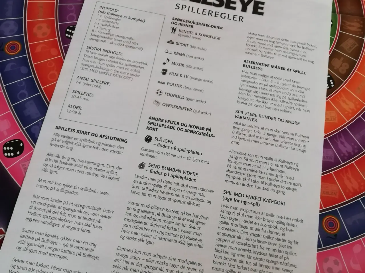 Billede 5 - Bullseye quizspil