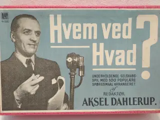 Hvem ved Hvad. 1 udg. Før 1948. LLJ spil nr 1660