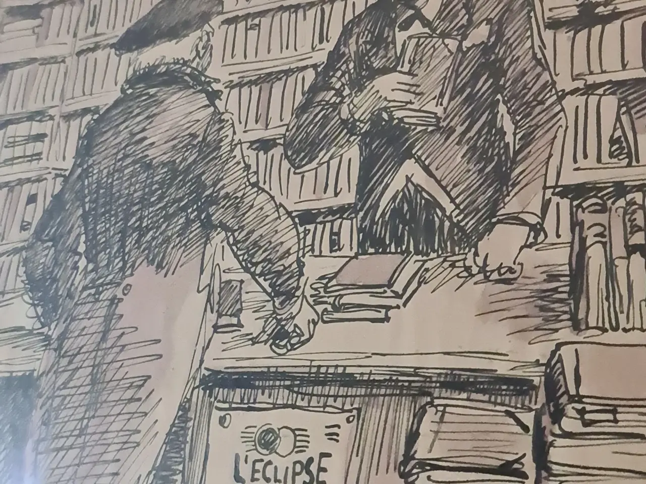 Billede 7 - Henry Lauritzen original tegning fra 1953