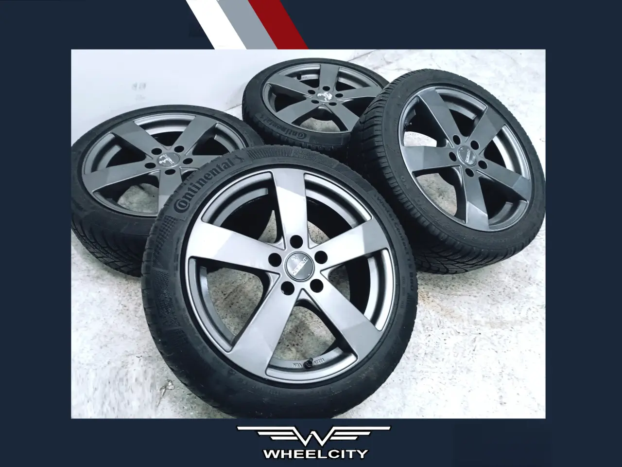 Billede 1 - 5x112 17" ET44 nav 66,6ø Dezent fælge inkl.TPMS