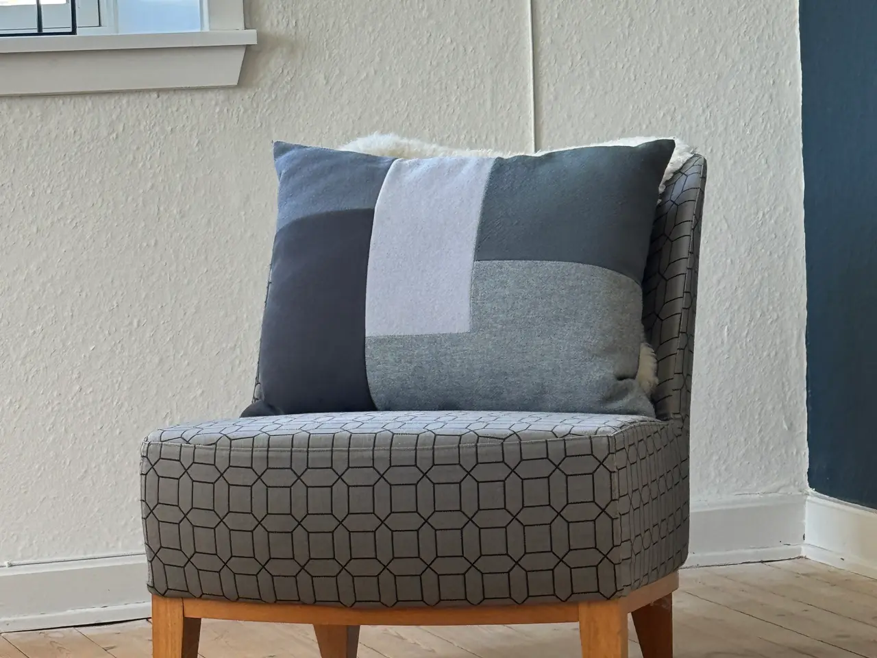 Billede 7 - IKEA Stockholm loungestol grå mønstret stof