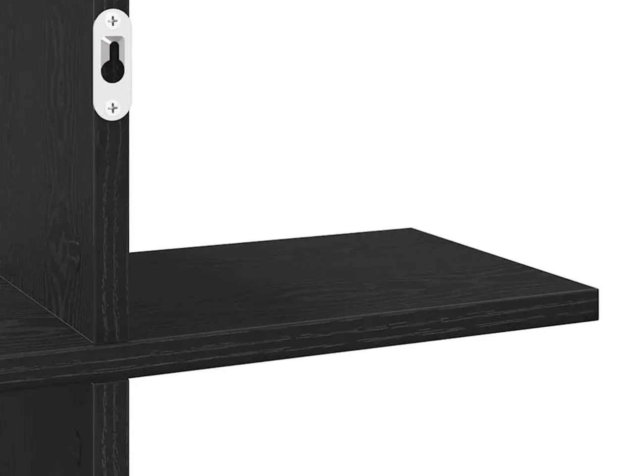 Billede 9 - Væghylde 124,5x18x60,5 cm konstrueret træ sort egetræsfarve