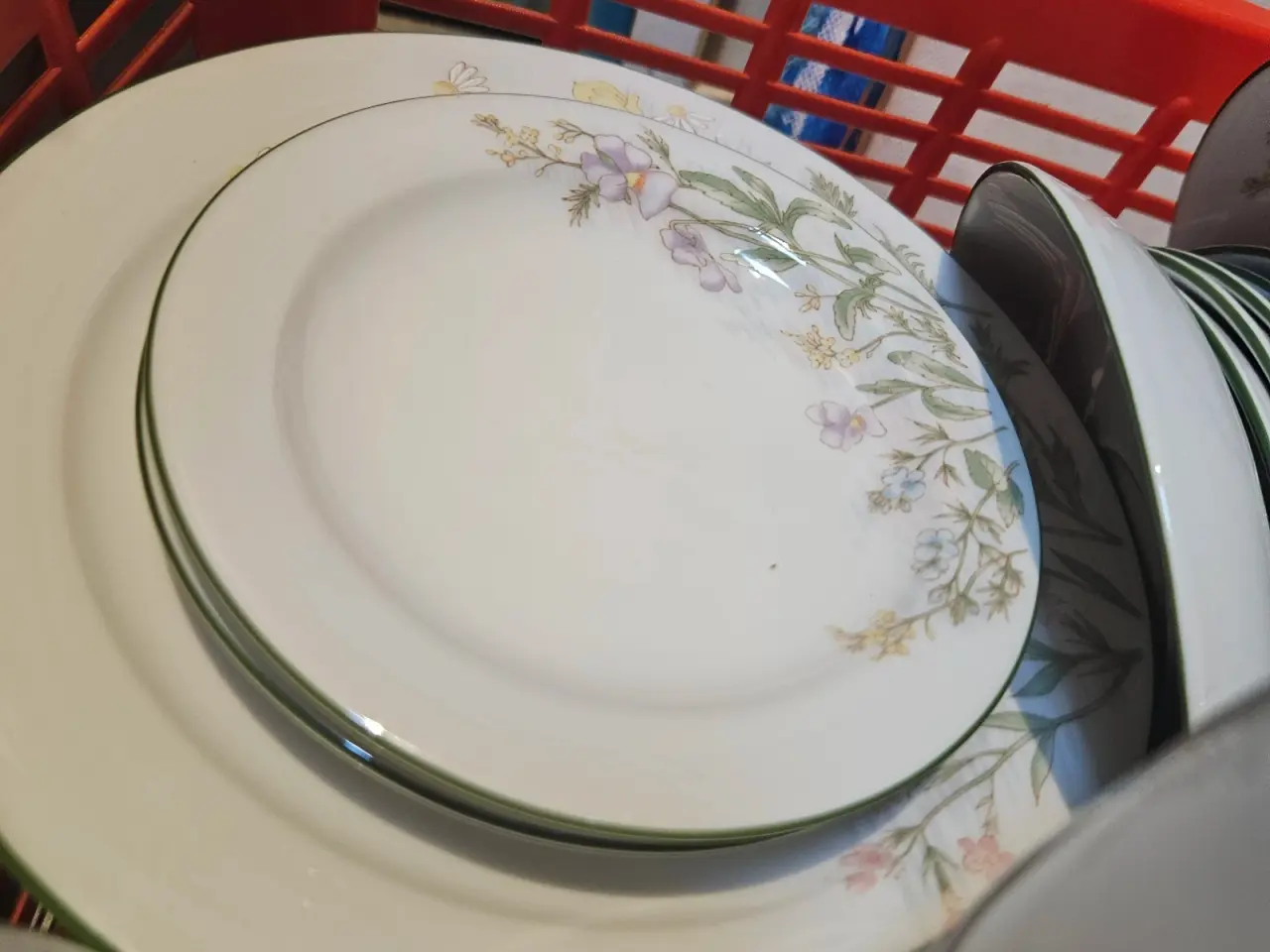 Billede 4 - Kaffestel med blomster motiv.
