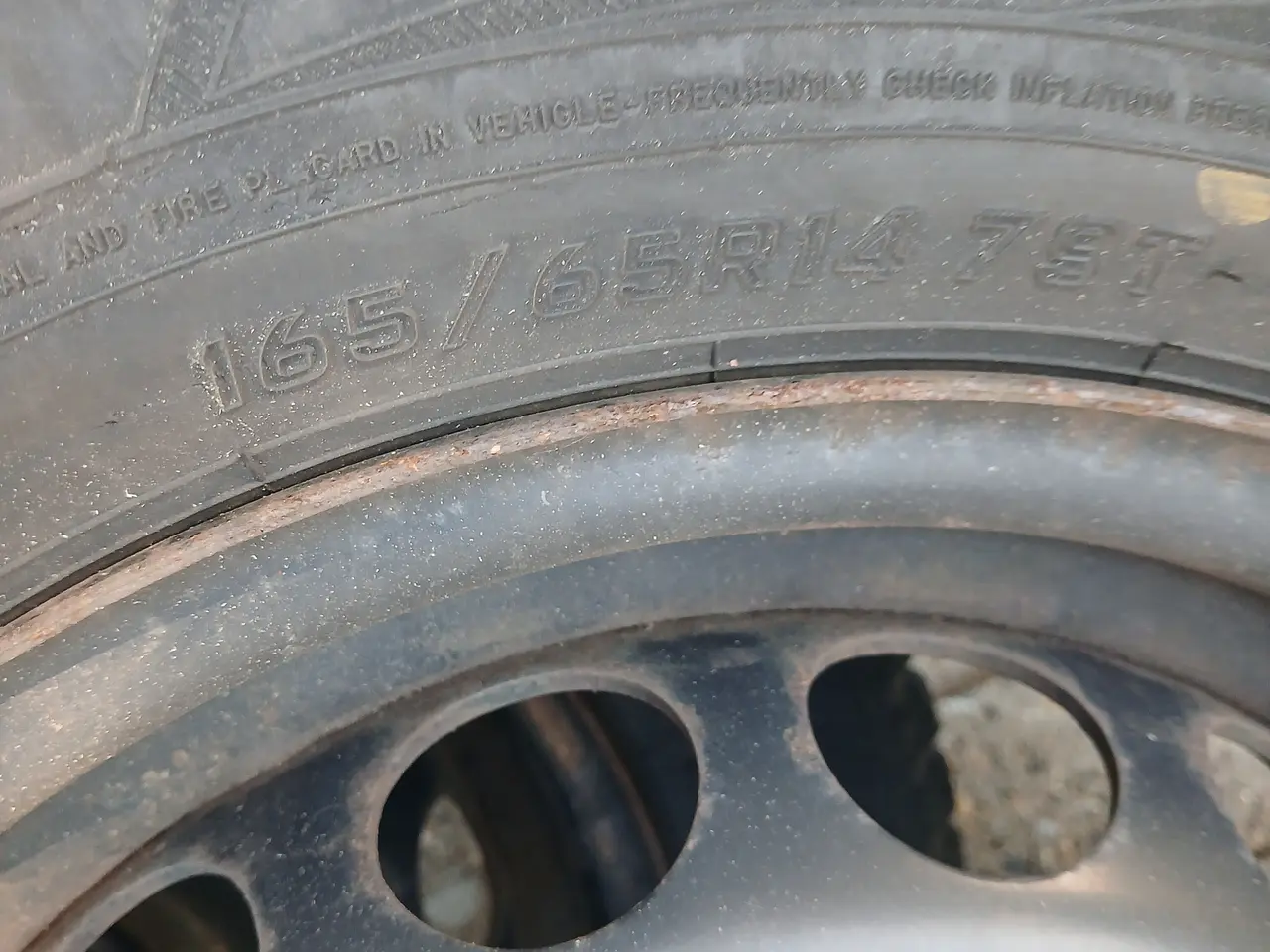 Billede 4 - 4 stk. vinterhjul til Citroen C1/Peugeot 107/Aygo