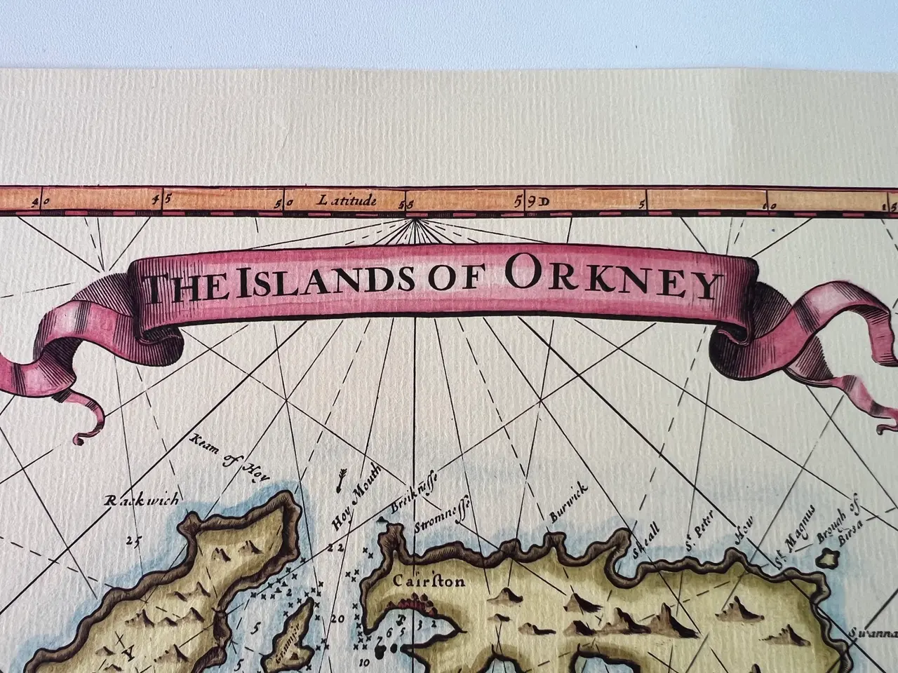 Billede 3 - Genoptrykt Kort over Orkney år 1472