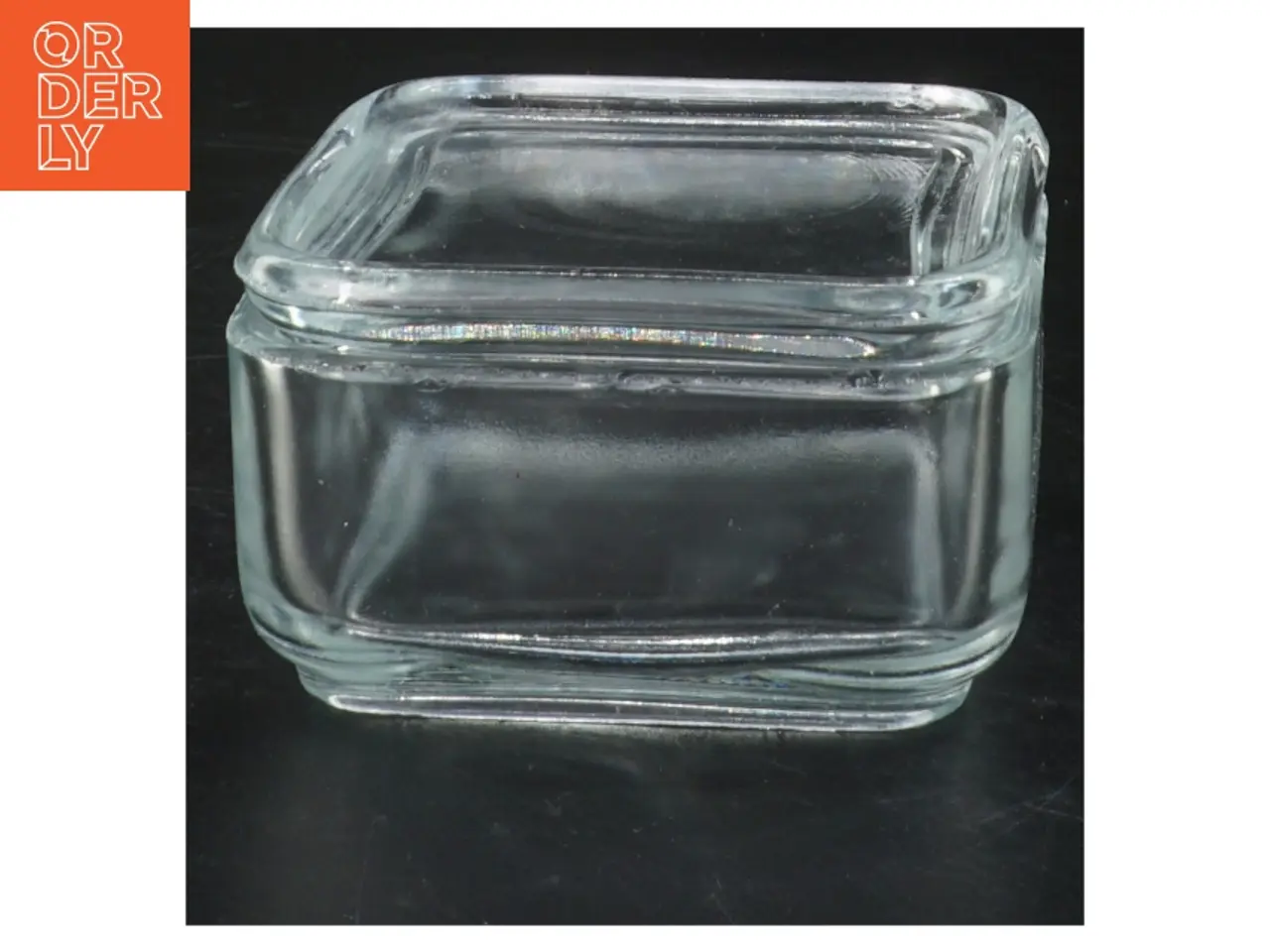 Billede 2 - Glas kvadratisk skål (str. 9x9x5 cm)