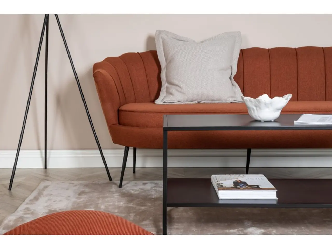 Billede 6 - Calais 3 personers Sofa - Sort og - Rød