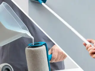 Roll'n'Paint - sæt med genopfyldelige, anti-dryppende malerruller (5 dele)