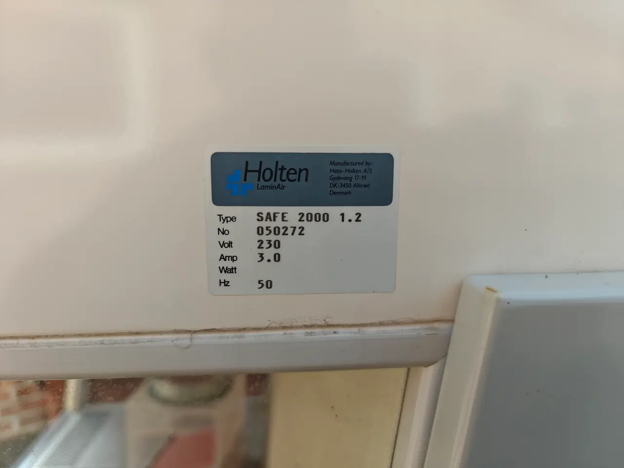 Billede 3 - Holten LaminAir Safe 2000 sikkerhedskabinet