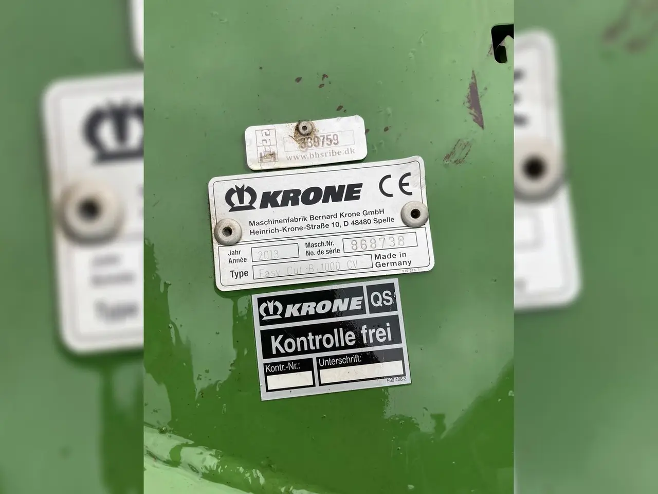 Billede 13 - KRONE EasyCut B 1000 CV krone b 1000 cv inkl f 320 front