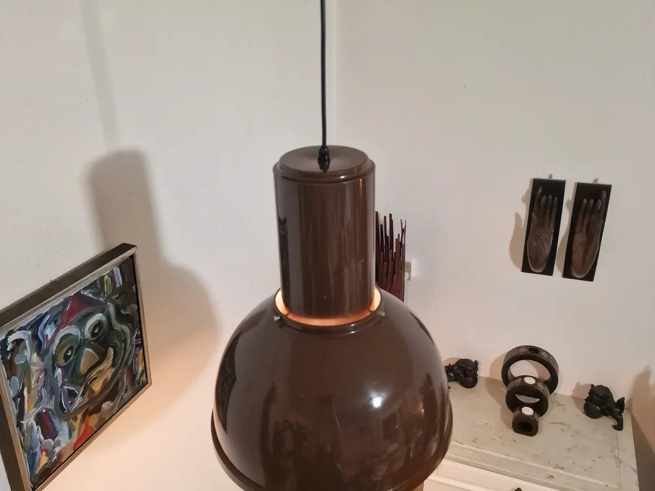 Billede 6 - Fed retro pendel med industrielt look.