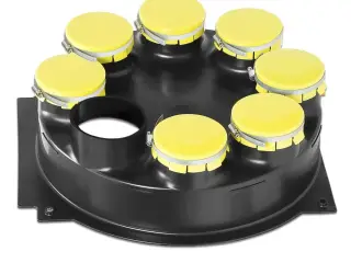Adapter ventilator til 8 slanger