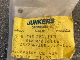 Junkers Bosch Boiler Control Plate PN: 8745502115