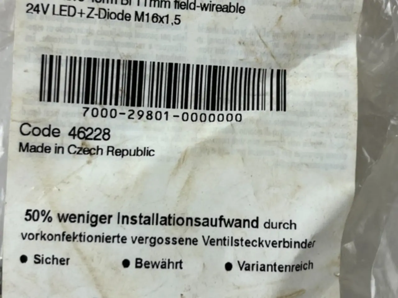 Billede 1 - Murr Elektronik 7000-29801-0000000 ventil stik B