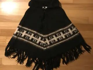 Poncho t/pige - Strikket