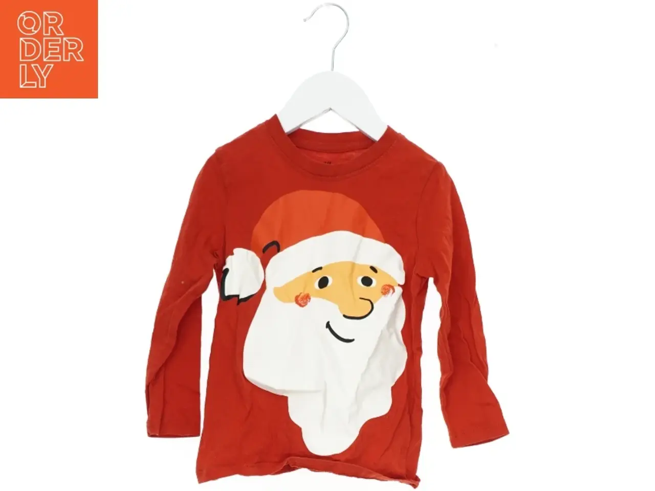 Billede 1 - Langærmet bluse med julemotiv fra H&M (str. 98)