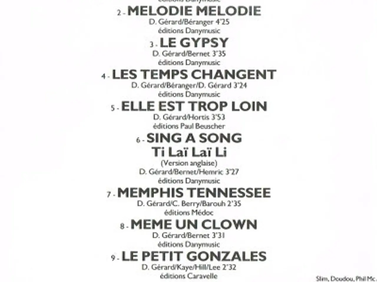 Billede 2 - Danyel Gérard – Les Plus Grands Succés De… – CD