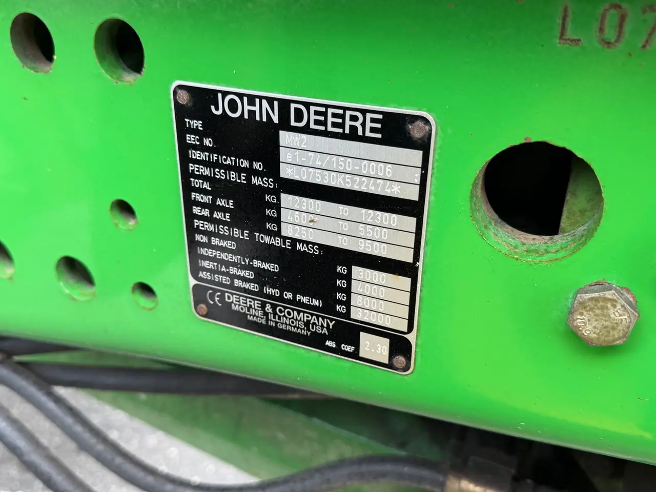 Billede 11 - John Deere 7530 Premium 7530 med Frontlift og TLS affjedret foraksel