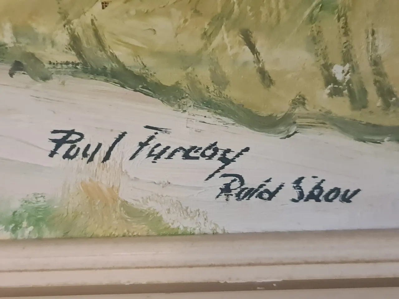 Billede 2 - Poul Fureby – Rude Skov – signeret oliemaleri