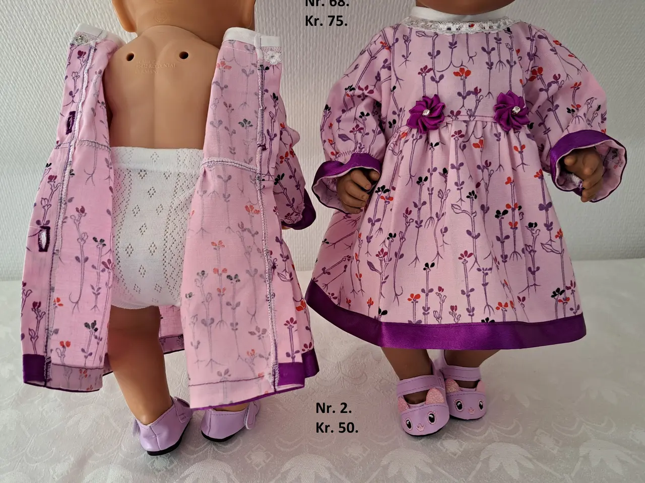 Billede 11 - Kjoler til Baby Born på 42 til 43cm.