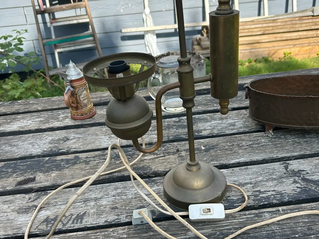 Billede 1 - Messing lampe