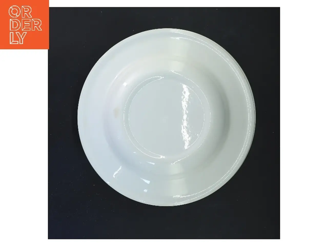 Billede 3 - 5 hvide dybe tallerkener Ø 23 cm (str. 5 stk Ø 23 cm)