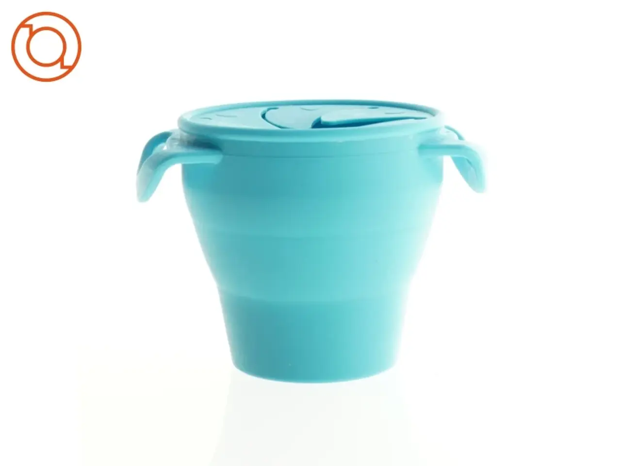 Billede 1 - Sammenklappelig Silikone Snack cup til baby og små børn,  forhindrer spild (str. 9 x 12 cm)