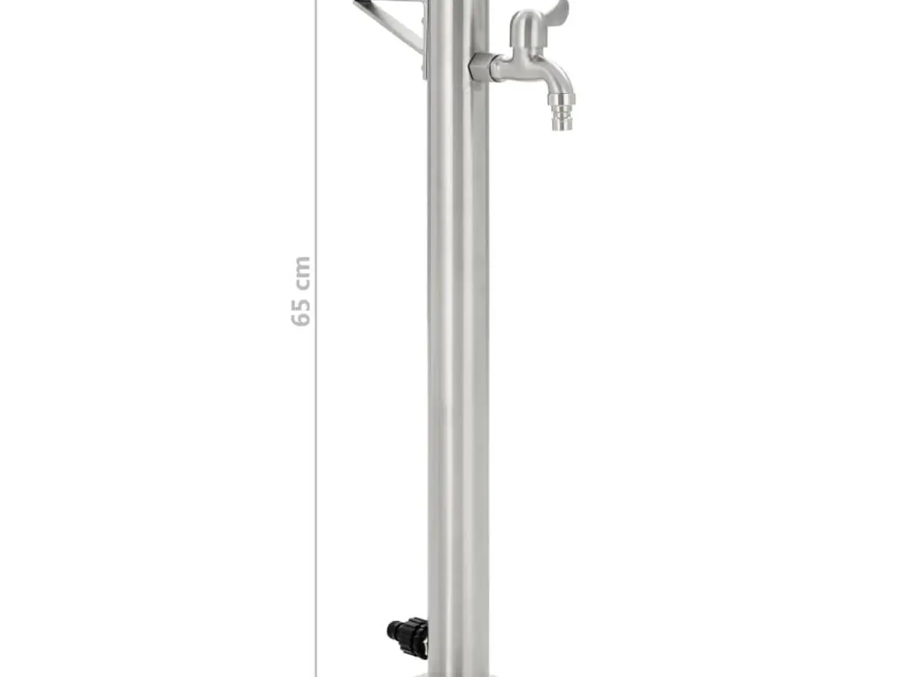 Billede 8 - Vandsøjle til haven 65 cm - rustfrit stål, rund
