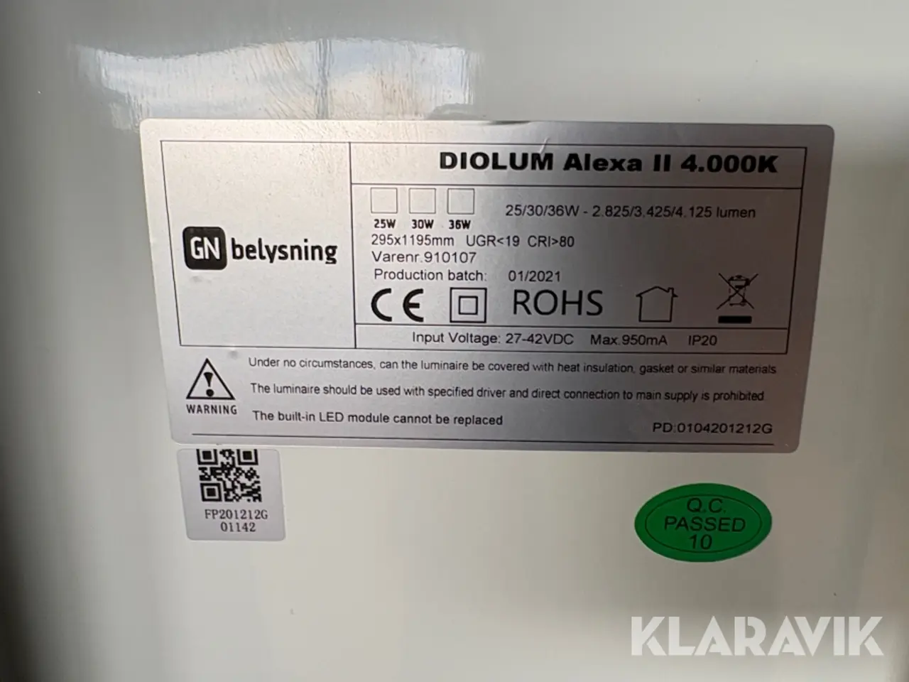Billede 7 - LED paneler GN Belysning DIOLUM Alexa II - 115 styk