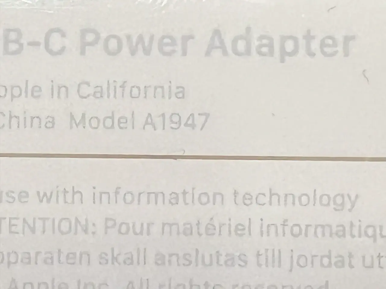 Billede 4 - Apple Strømforsyning 61W