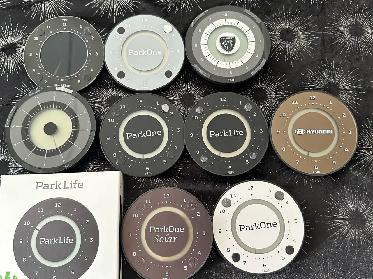 Billede 1 - 10 Stk ParkOne/ParkSolar Parkeringskiver