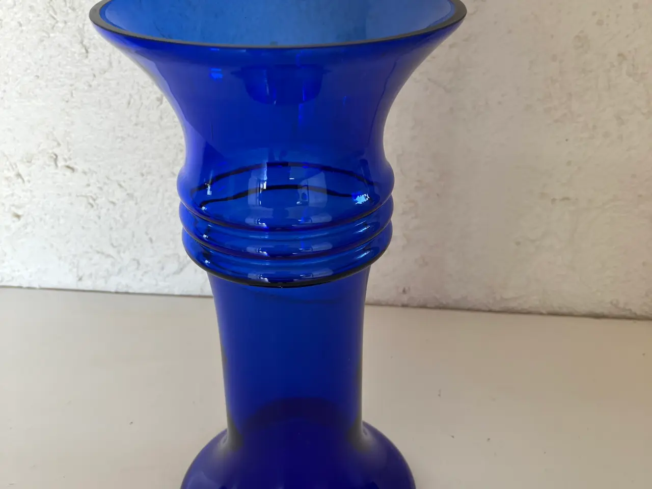 Billede 1 - Blå Holmegaard vase