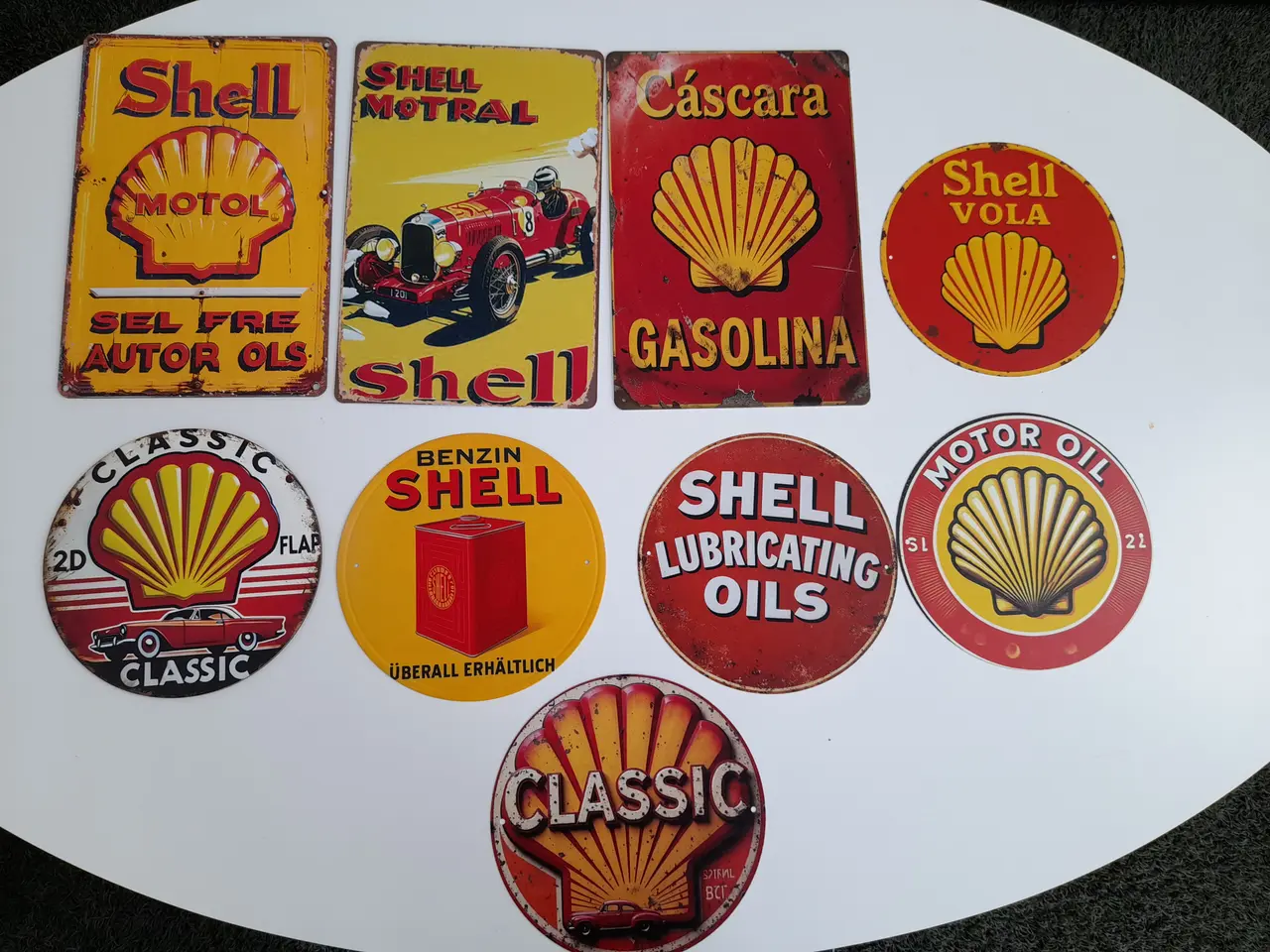 Billede 1 - Shell metal skilt 
