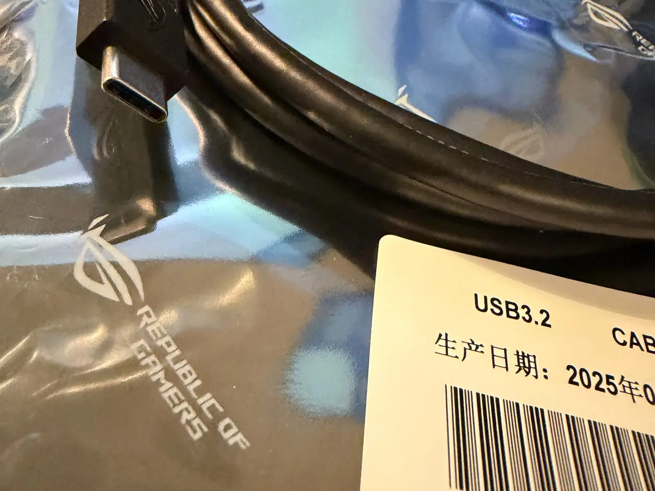 Billede 2 - ASUS ROG USB-C til USB-C kabel 3.2 – nyt