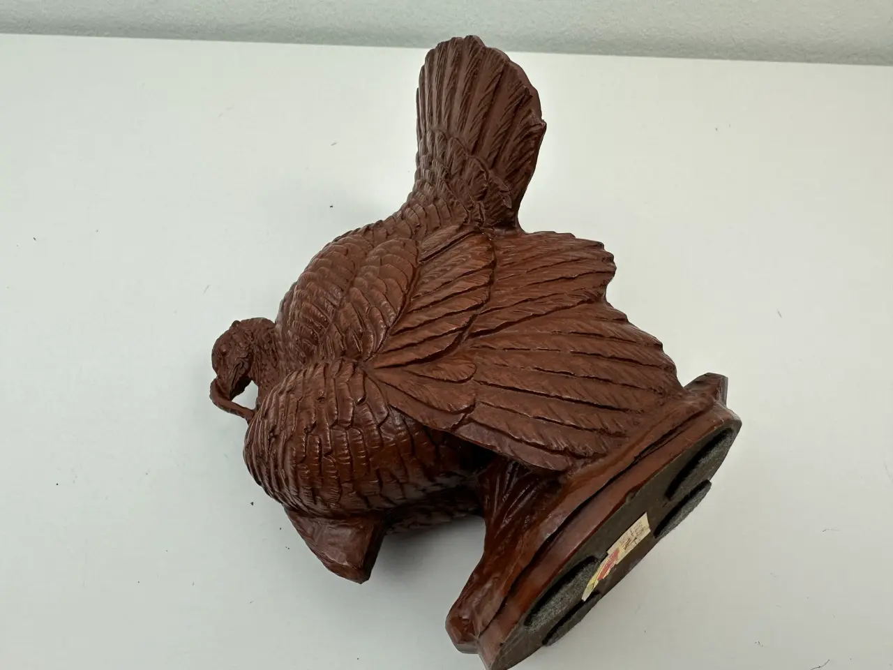 Billede 7 - Flot kalkun træfigur / træskulptur