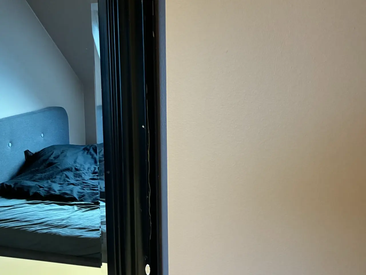 Billede 2 - Stor spejl med sort ramme