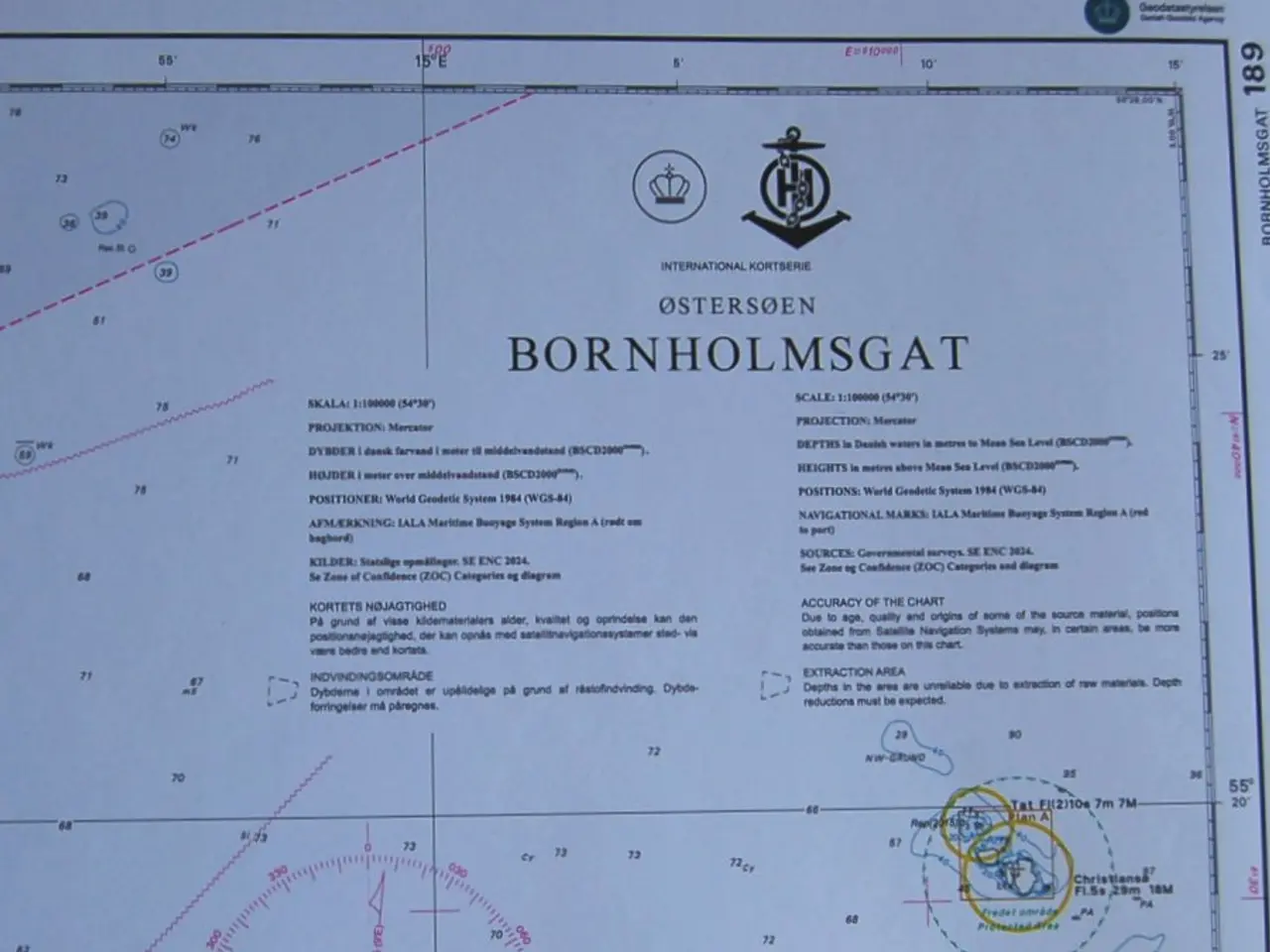 Billede 3 - Dansk Søkort  189 Bornholmsgat