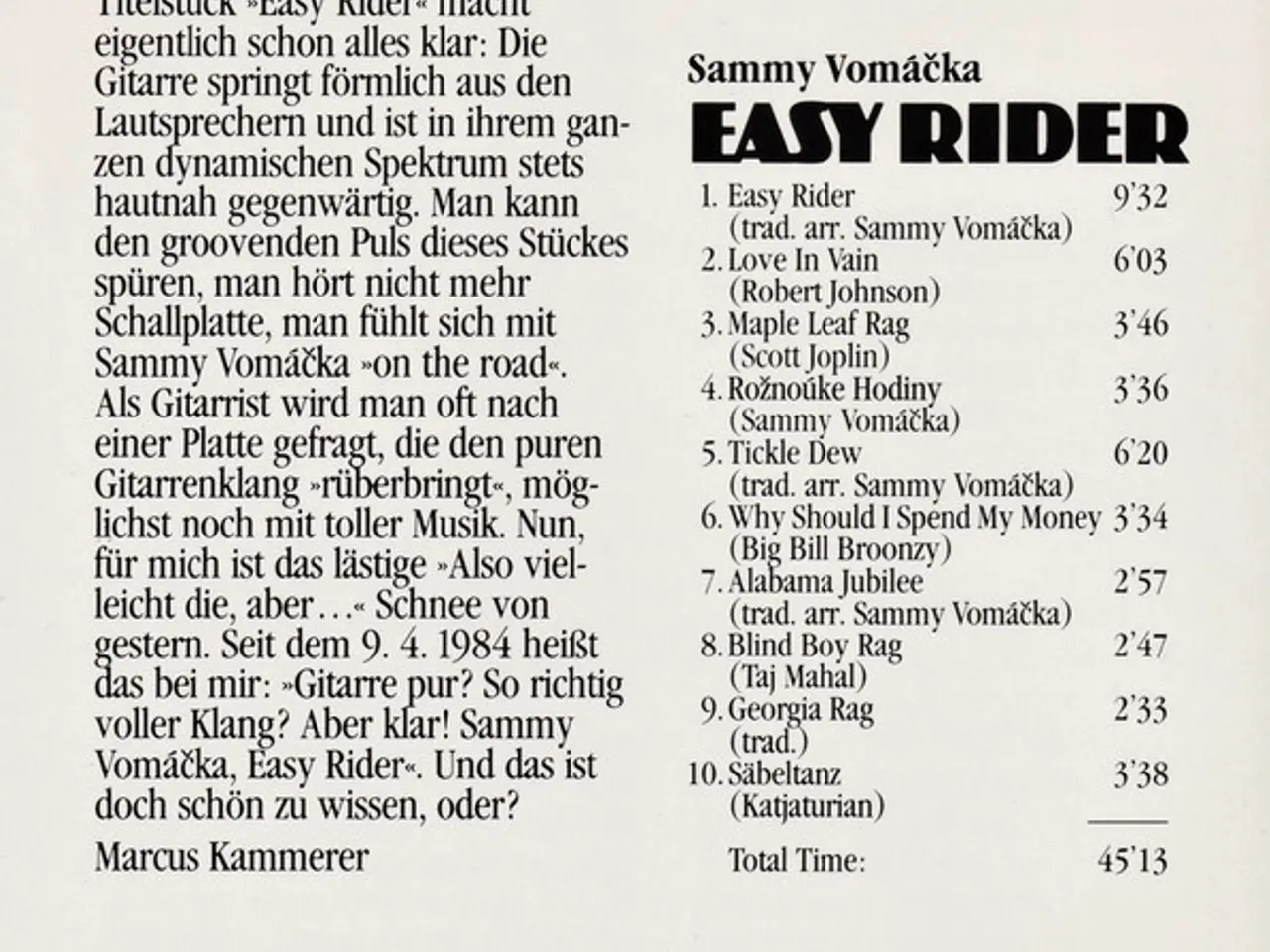 Billede 7 - Sammy Vomáčka – Easy Rider – CD