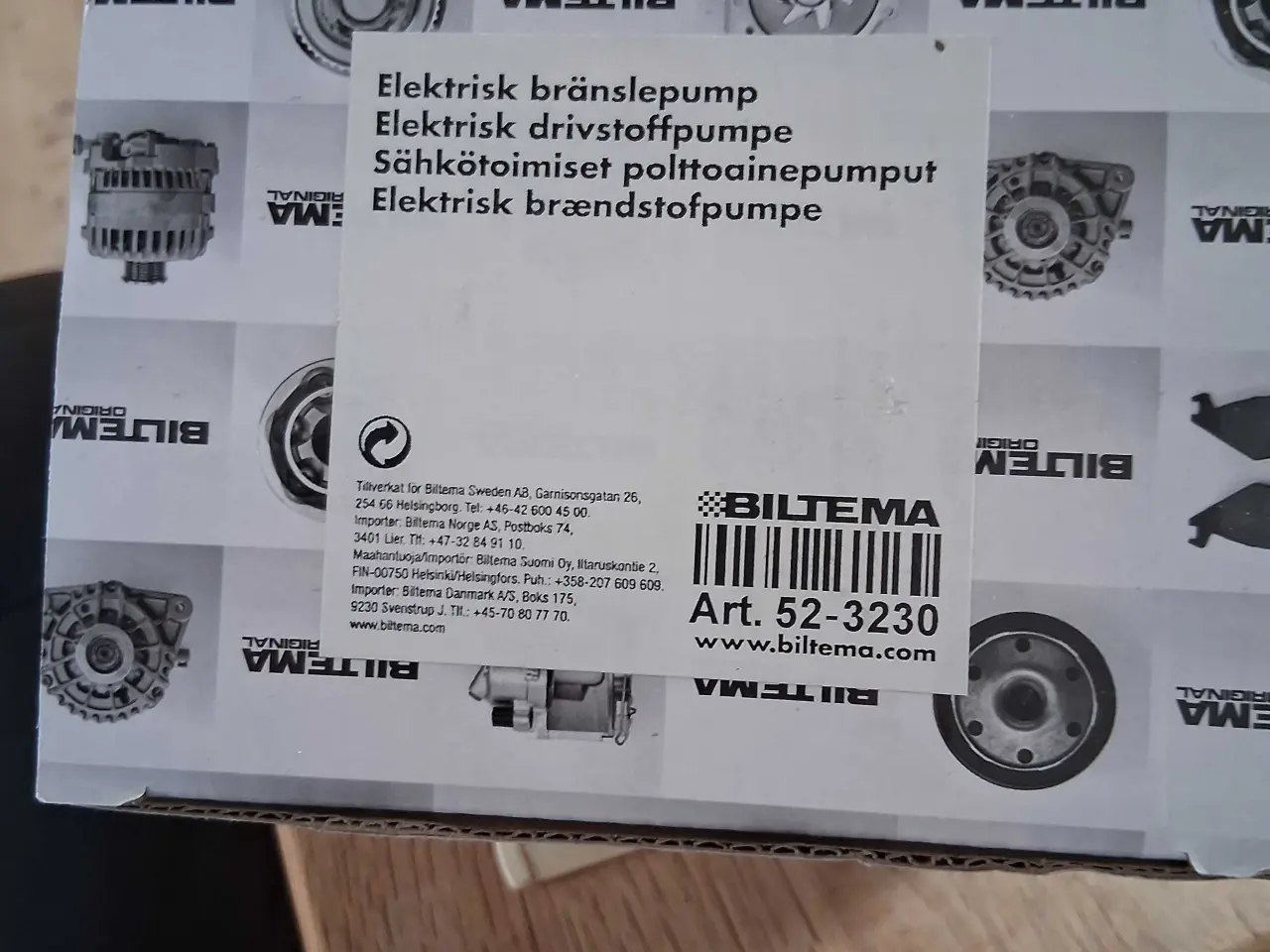 Billede 5 - Elektrisk Brændstofpumpe. 
