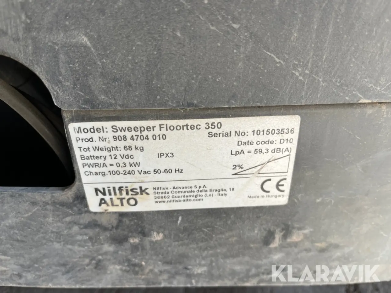 Billede 9 - Fejemaskine Nilfisk Floortec 350
